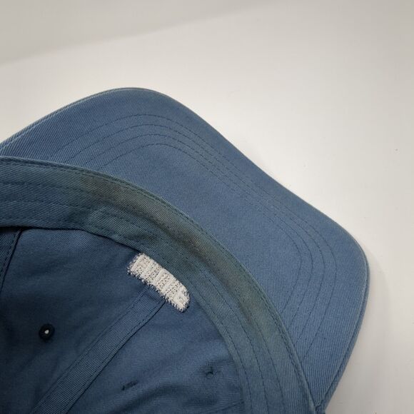 HUF Slideback Hat Blue One Size Adjustable Embroidered Vented Holes 6 Panel - Picture 7 of 8